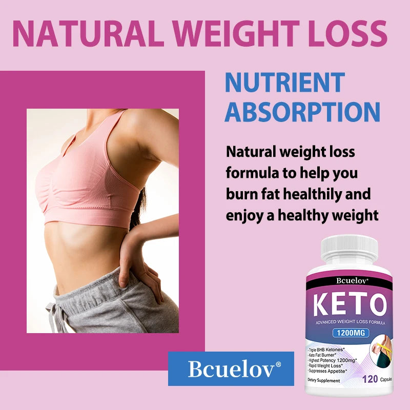 Keto Capsules - Weight Management, Metabolism Boost, Appetite Control, Energy, Digestive Health