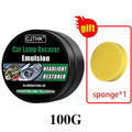 Car Headlight Restoration Polishing Kit