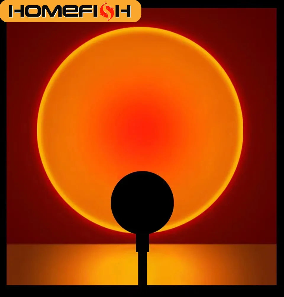 LED Sunset Projection Lamp - Wall and Room Lighting