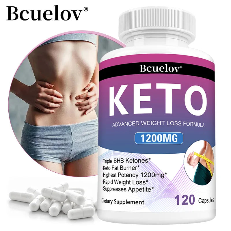 Keto Capsules - Weight Management, Metabolism Boost, Appetite Control, Energy, Digestive Health