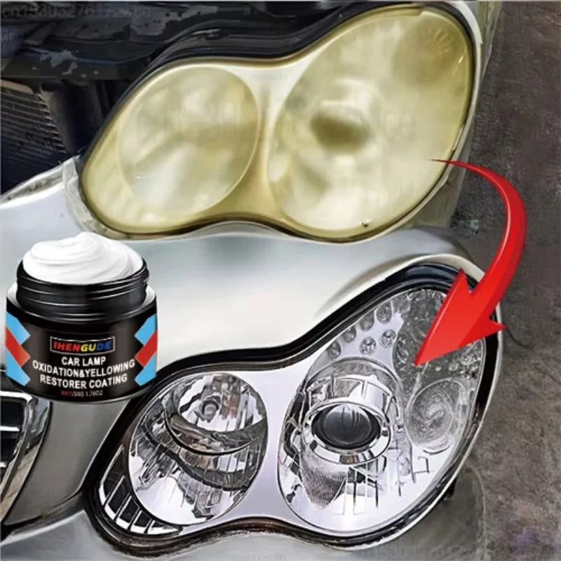 Car Headlight Restoration Polishing Kit