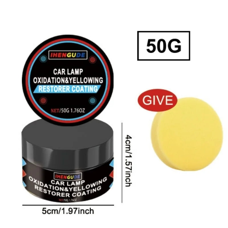 Car Headlight Restoration Polishing Kit