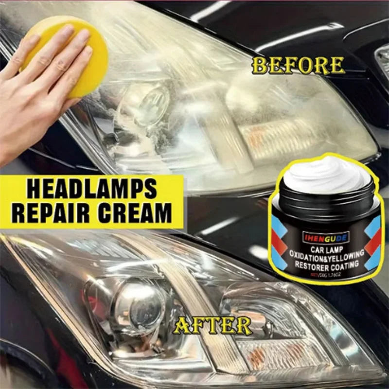 Car Headlight Restoration Polishing Kit