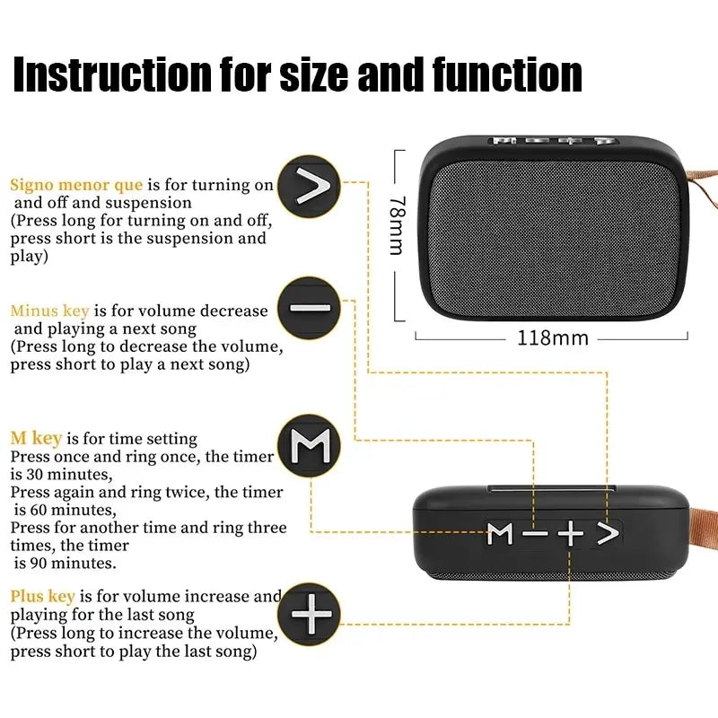 Portable Outdoor Speaker - Bluetooth 3D Stereo
