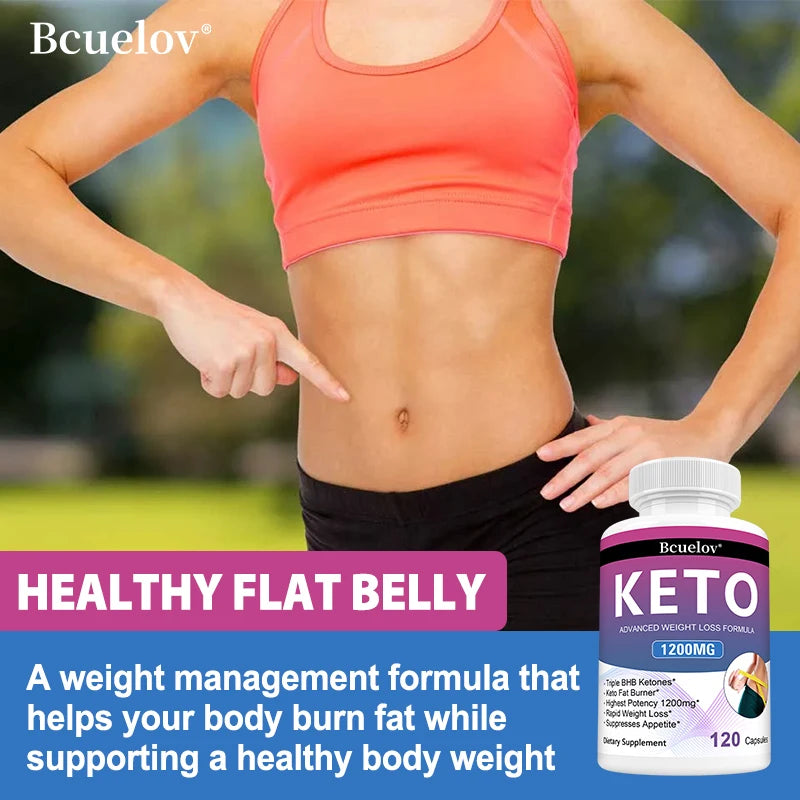 Keto Capsules - Weight Management, Metabolism Boost, Appetite Control, Energy, Digestive Health