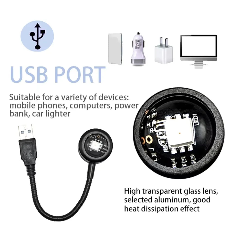 LED Sunset Projection Lamp - Wall and Room Lighting